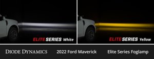 Ford Maverick Fog Lights - Diode Dynamics - Elite Series - Yellow - `22-`24 Ford Maverick Fog Lights - Diode Dynamics - Elite Series - Yellow - `22-`24